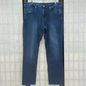 Buffalo David Bitton High Rise Super Soft Stretch Slim Axel Denim Jeans Blue 38